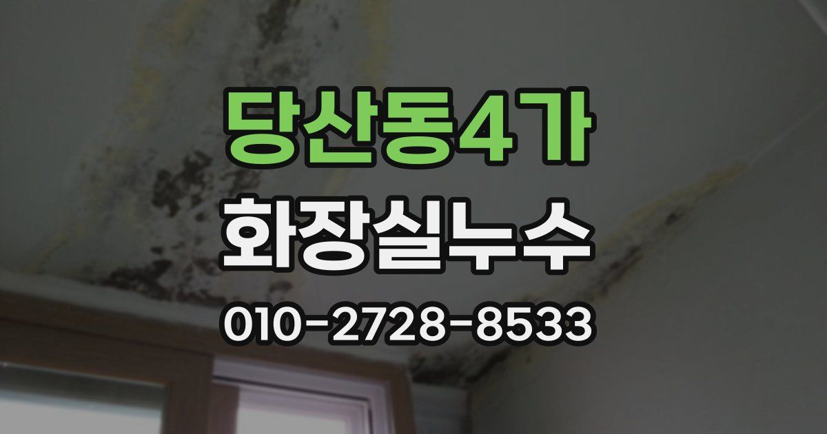 당산동4가 누수업체