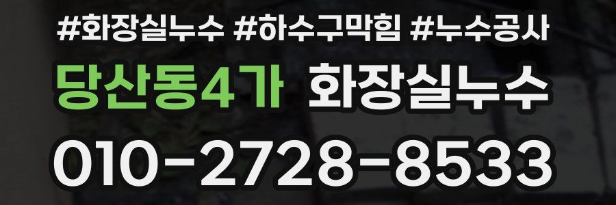 당산동4가 누수탐지
