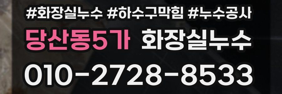 당산동5가 누수탐지