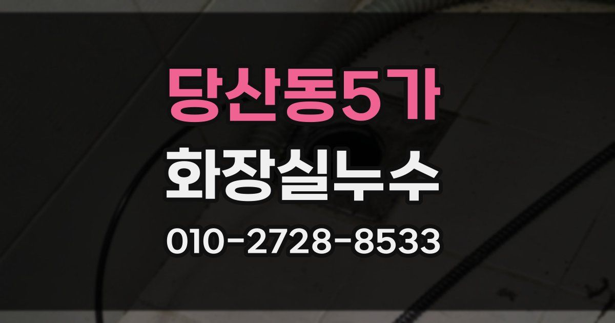 당산동5가 누수업체