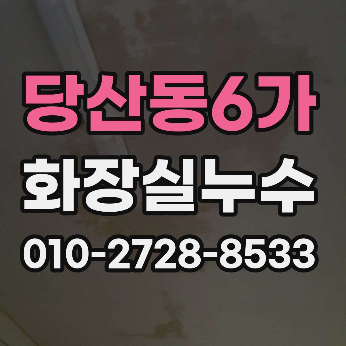 당산동6가 화장실누수탐지