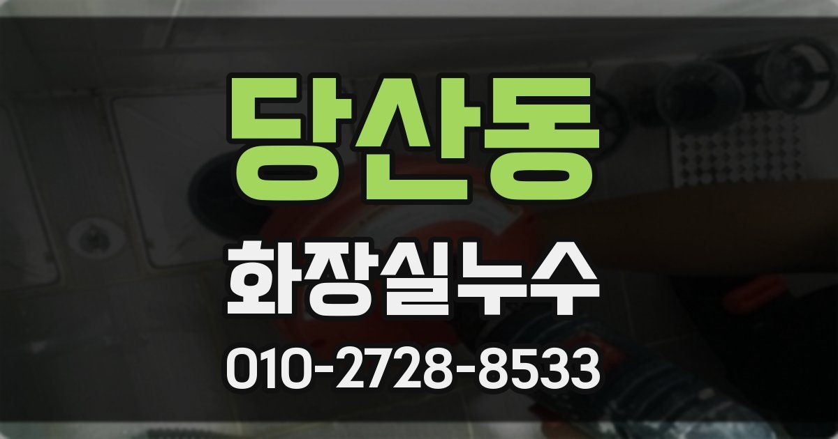 당산동 누수업체