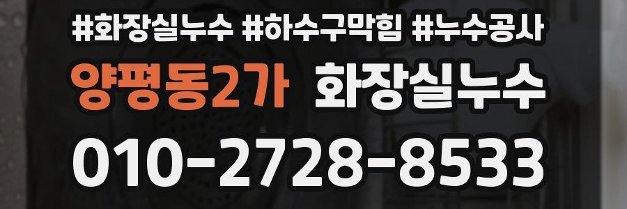 양평동2가 누수탐지