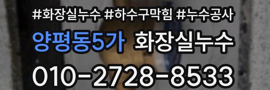 양평동5가 누수탐지