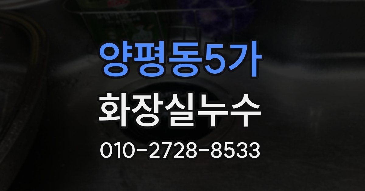 양평동5가 누수업체