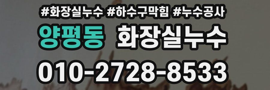 양평동 누수탐지