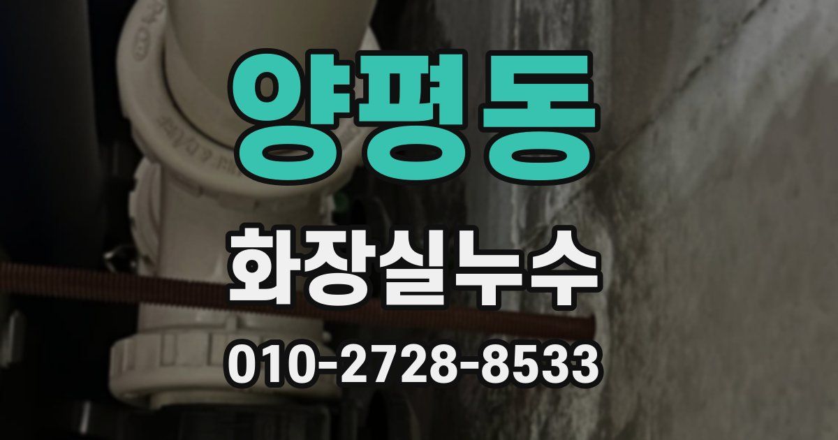 양평동 누수업체