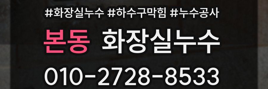 본동 누수탐지