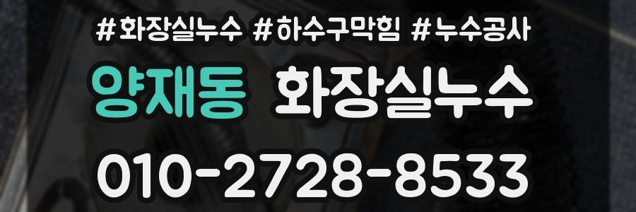 양재동 누수탐지