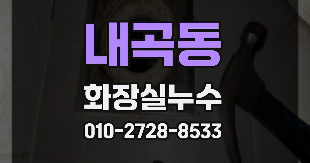 내곡동 누수업체
