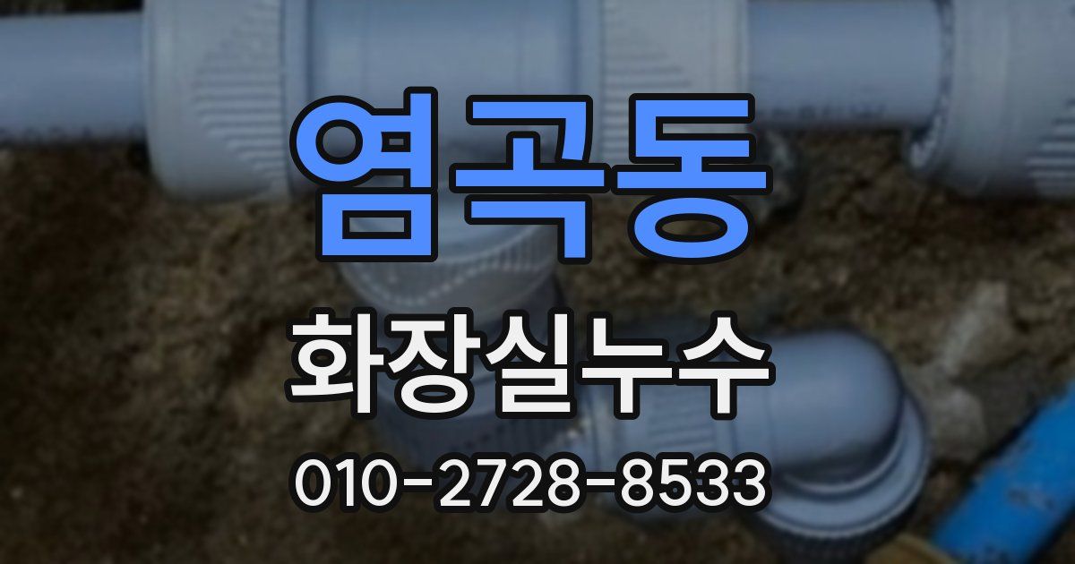 염곡동 누수업체