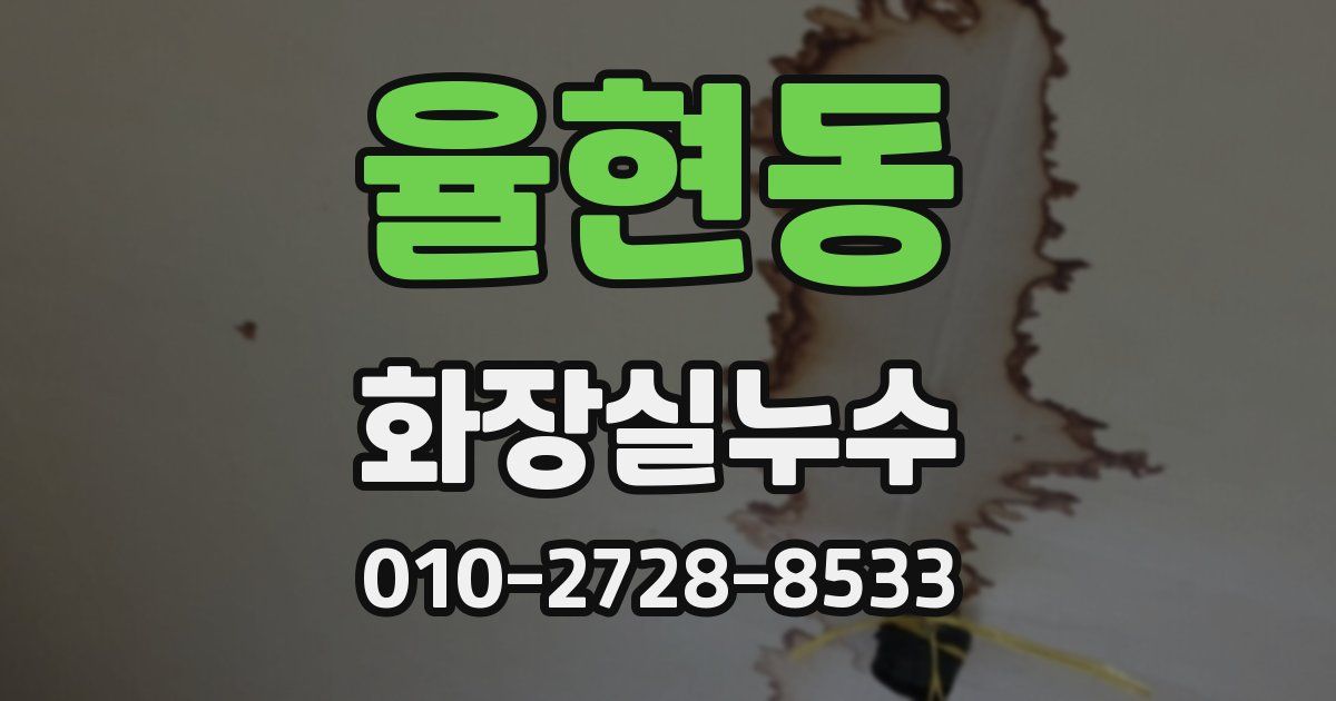 율현동 누수업체