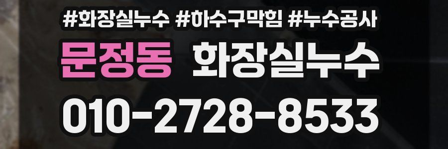 문정동 누수탐지