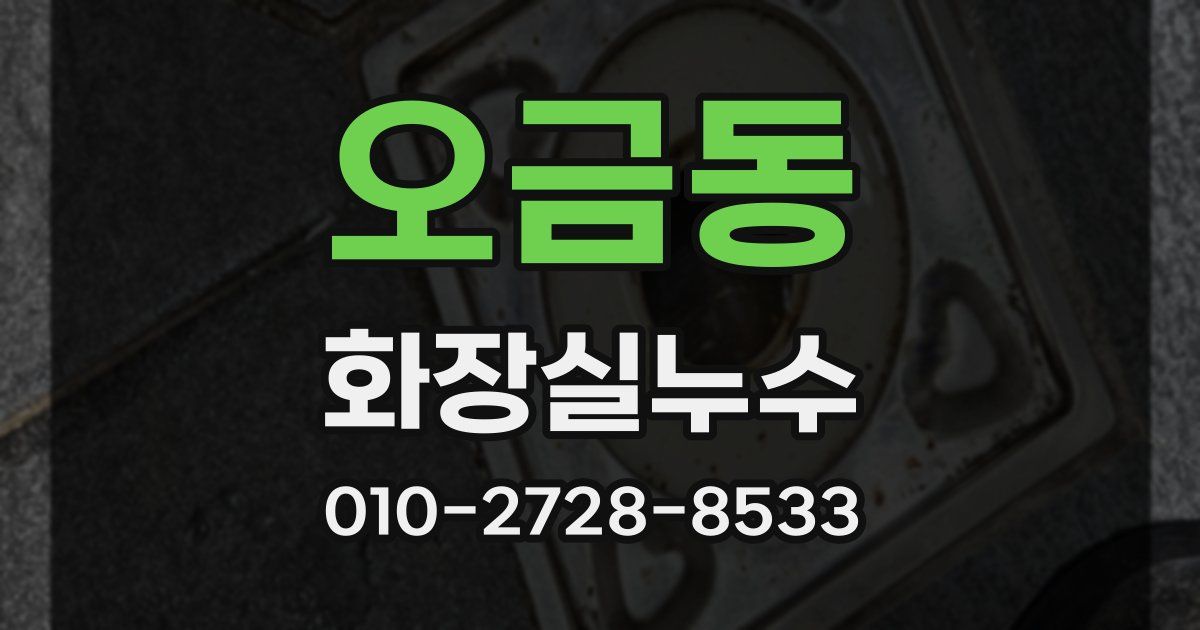 오금동 누수업체