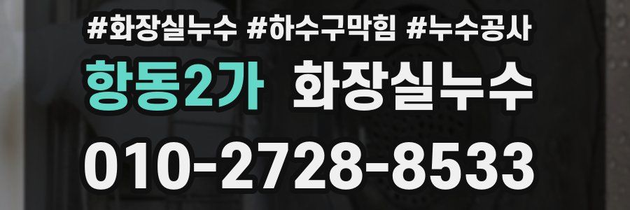 항동2가 누수탐지