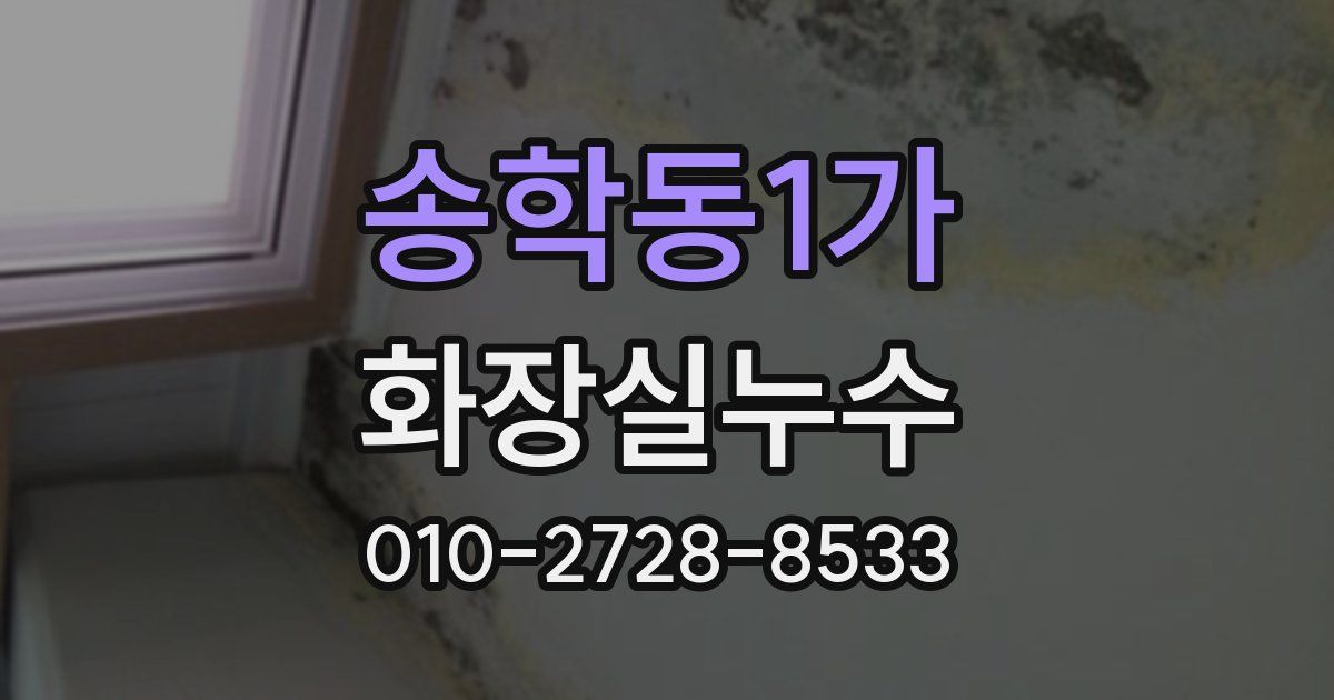 송학동1가 누수업체