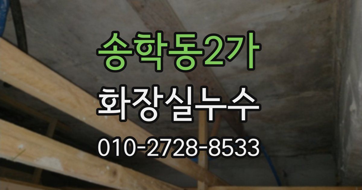 송학동2가 누수업체