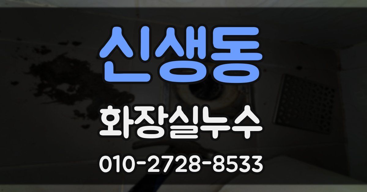 신생동 누수업체