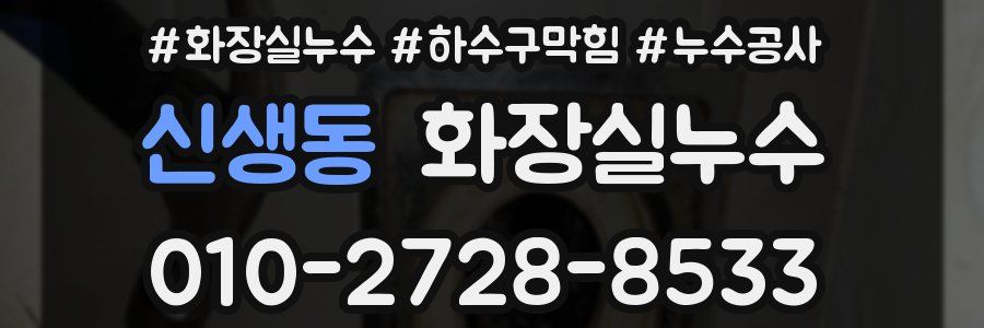 신생동 누수탐지