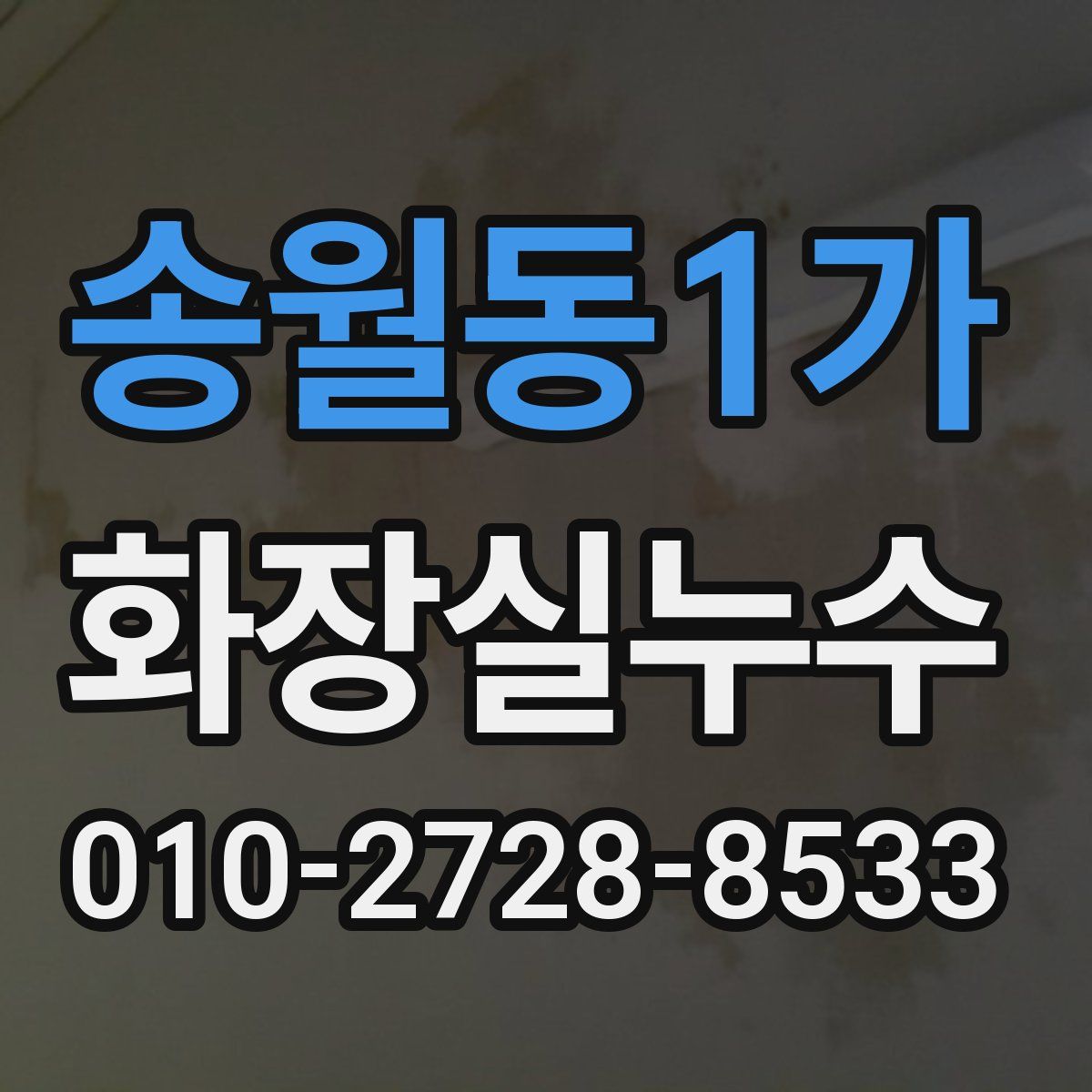 송월동1가 화장실누수탐지