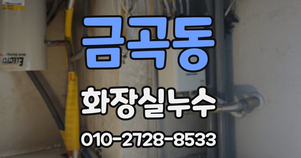 금곡동 누수업체