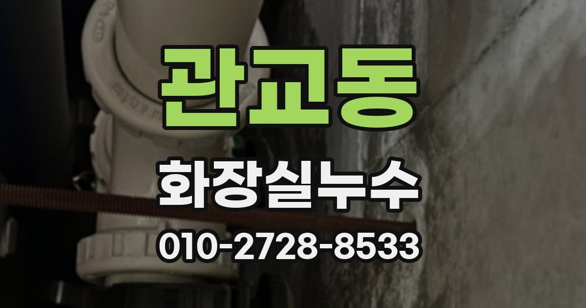 관교동 누수업체