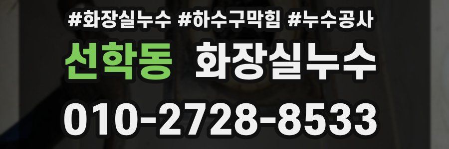 선학동 누수탐지