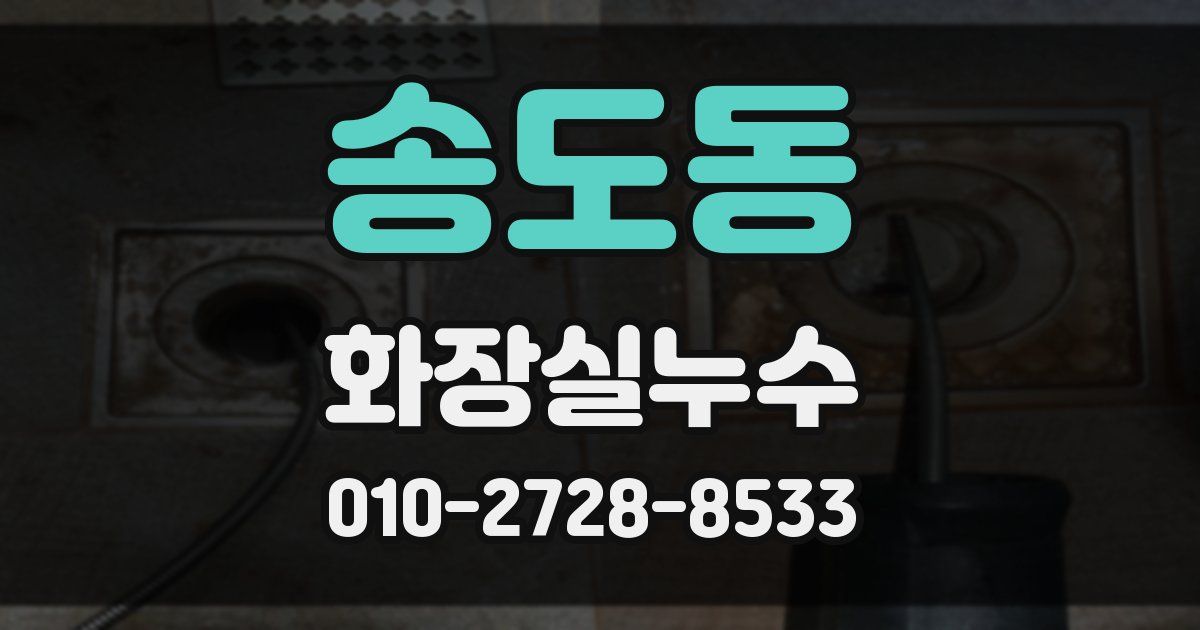 송도동 누수업체