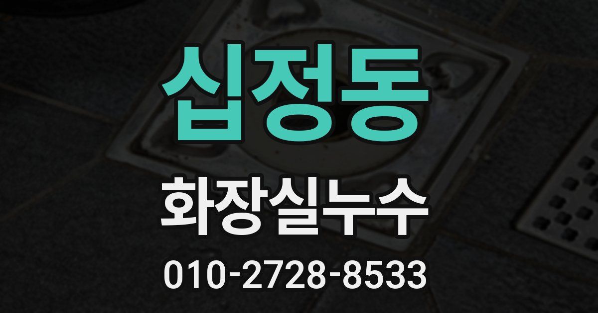십정동 누수업체