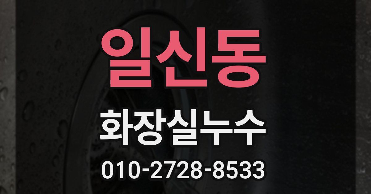 일신동 누수업체