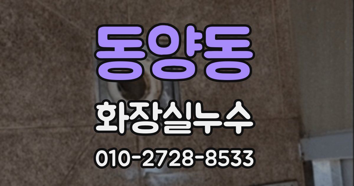 동양동 누수업체