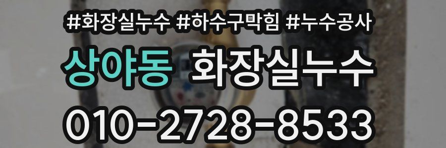 상야동 누수탐지