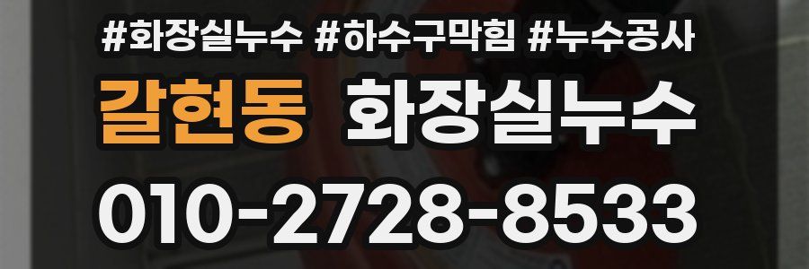 갈현동 누수탐지