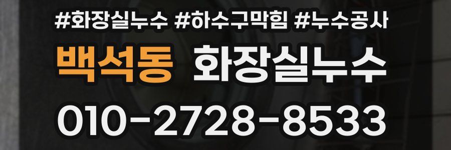 백석동 누수탐지