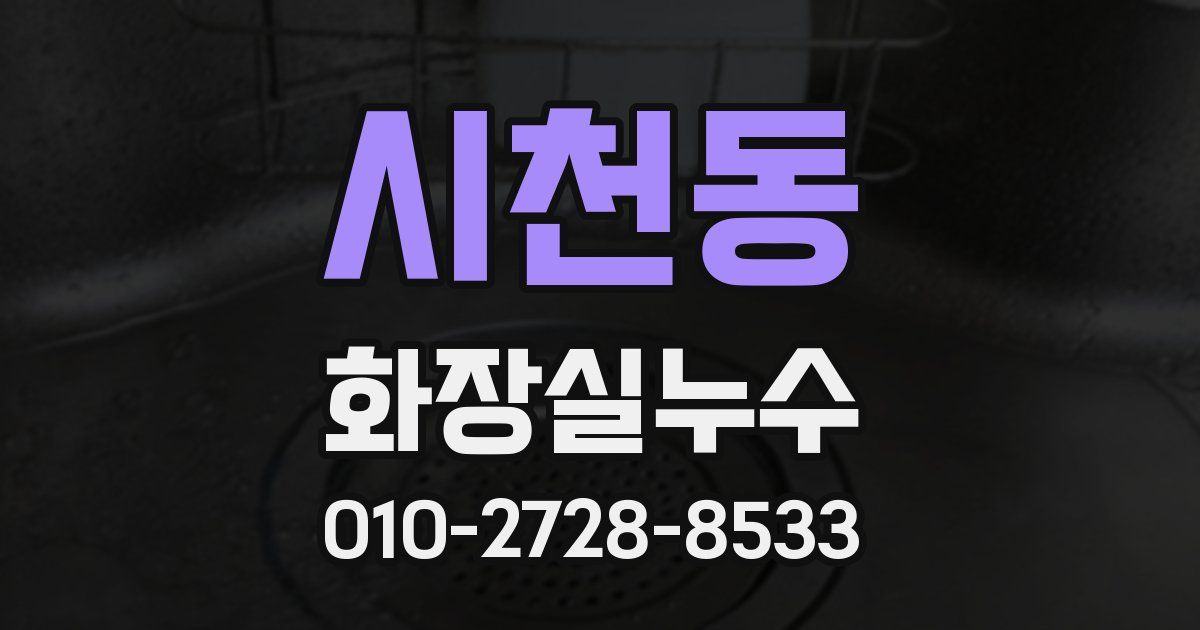 시천동 누수업체