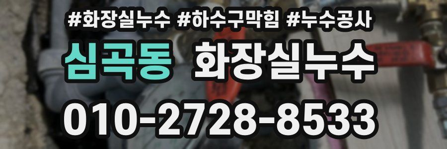 심곡동 누수탐지