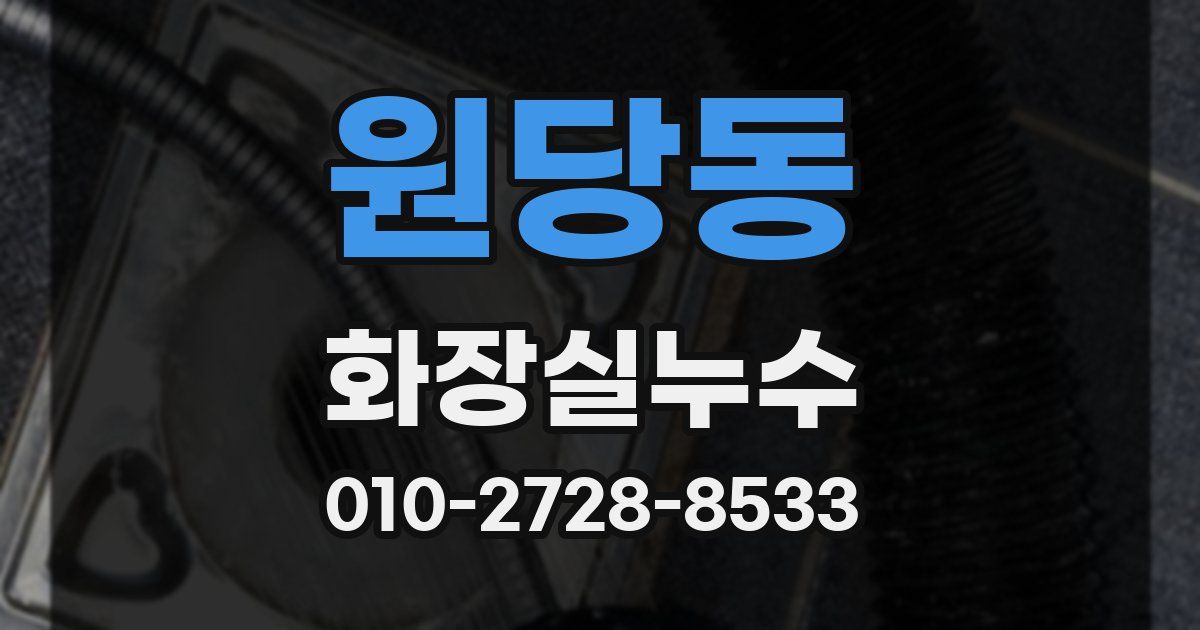 원당동 누수업체