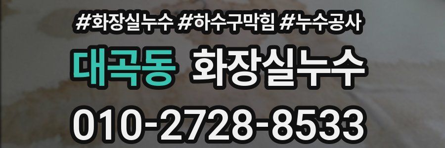 대곡동 누수탐지