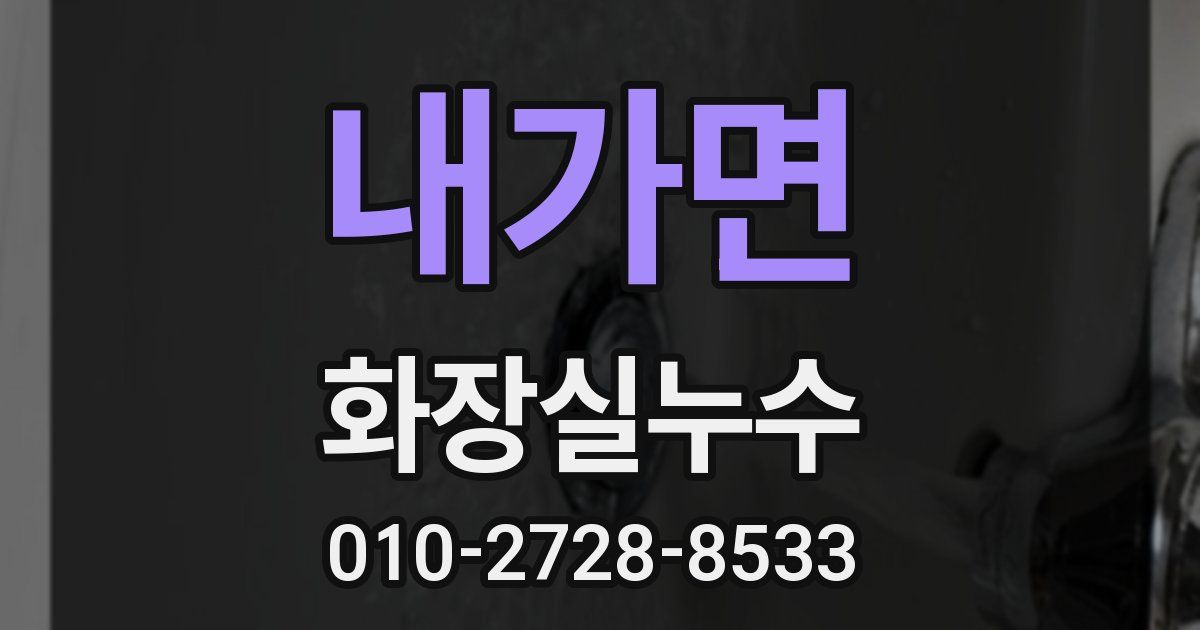 내가면 누수업체