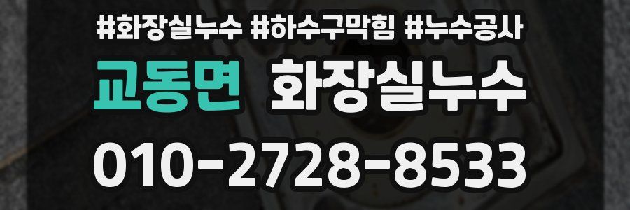 교동면 누수탐지