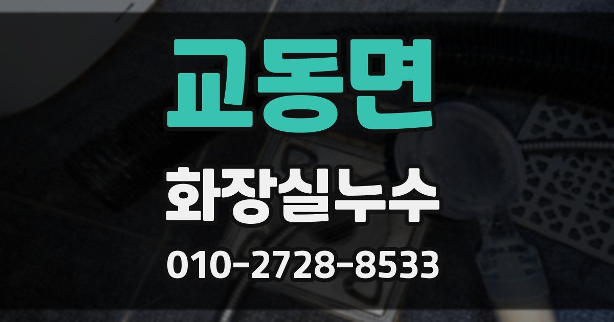 교동면 누수업체