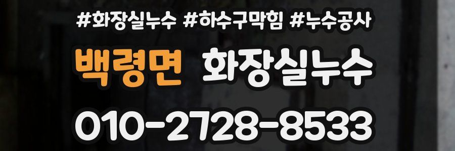 백령면 누수탐지