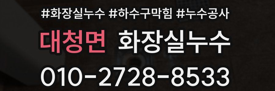 대청면 누수탐지