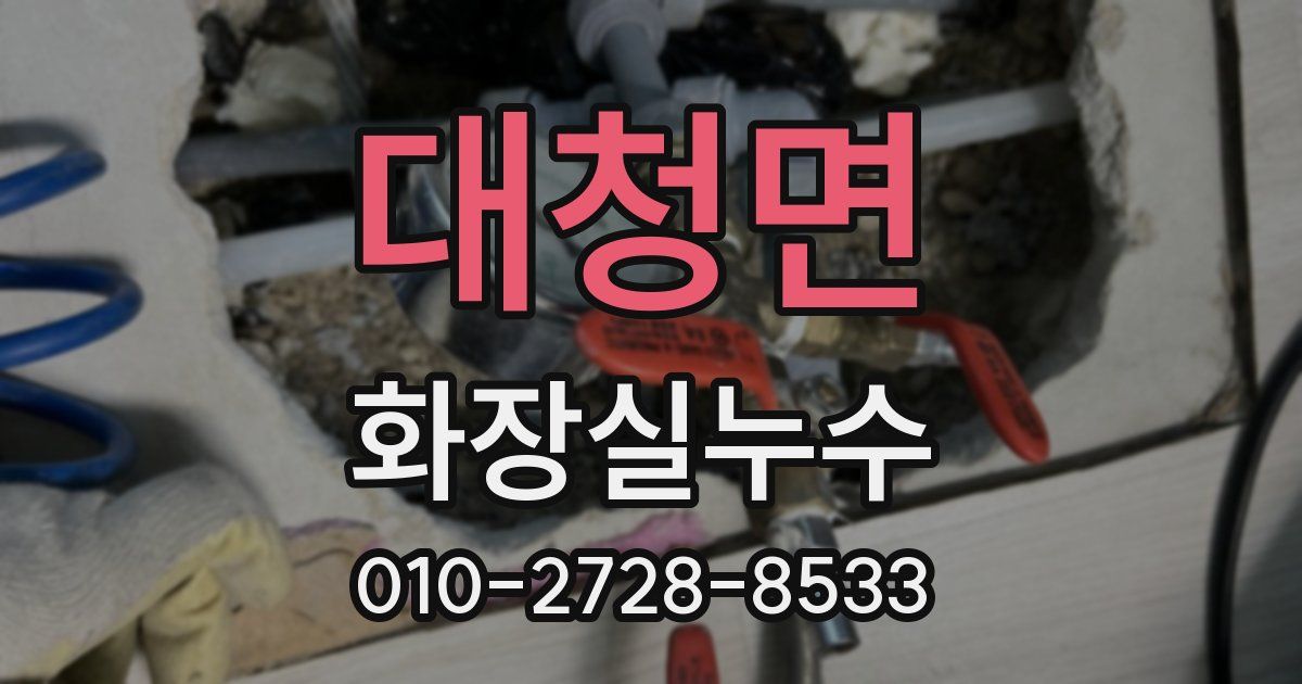대청면 누수업체