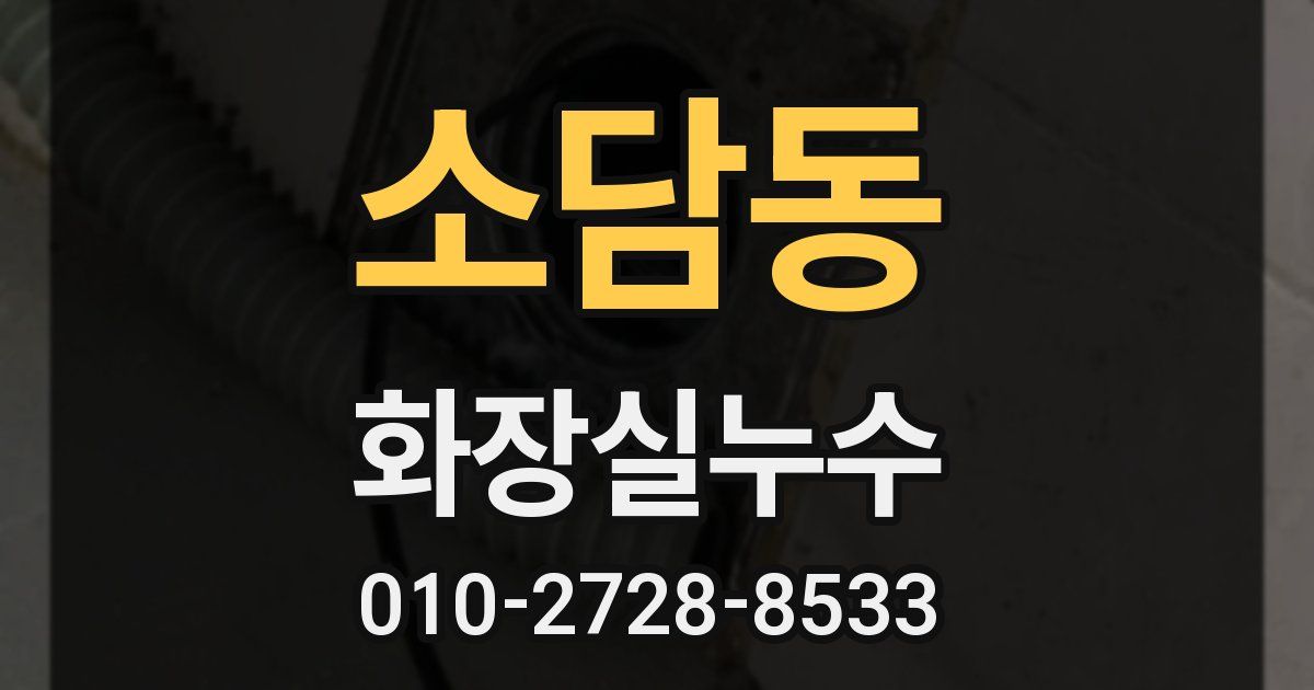 소담동 누수업체