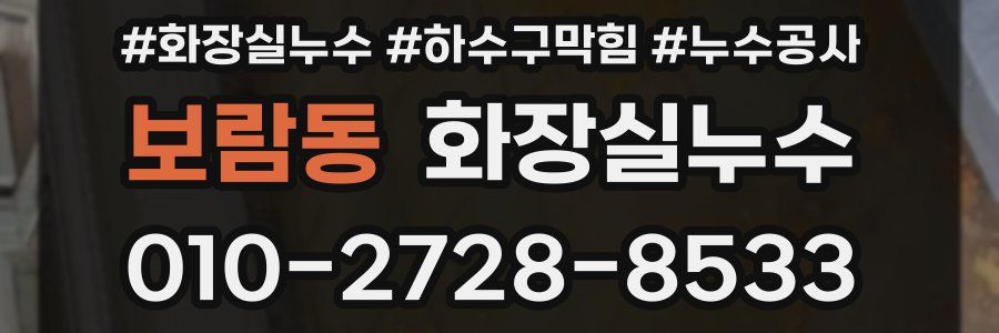 보람동 누수탐지