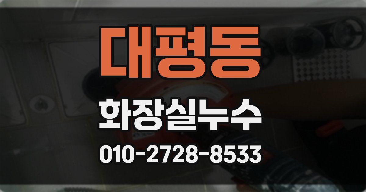 대평동 누수업체