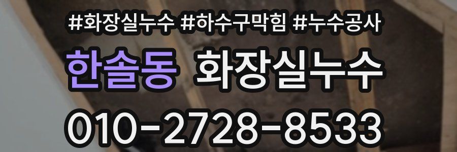 한솔동 누수탐지