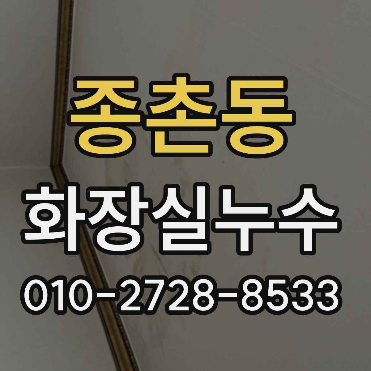 종촌동 화장실누수탐지