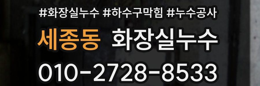 세종동 누수탐지